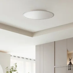 Lindby LED-Deckenlampe Narima, CCT, Ø 60 cm, silber