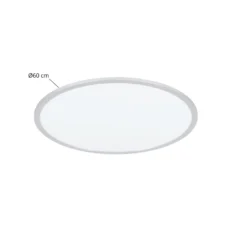 Lindby LED-Deckenlampe Narima, CCT, Ø 60 cm, silber