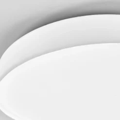 Lindby LED-Deckenlampe Saira, Ø 50 cm, weiß, Textil