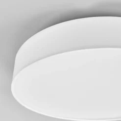 Lindby LED-Deckenlampe Saira, Ø 40 cm, weiß, Textil
