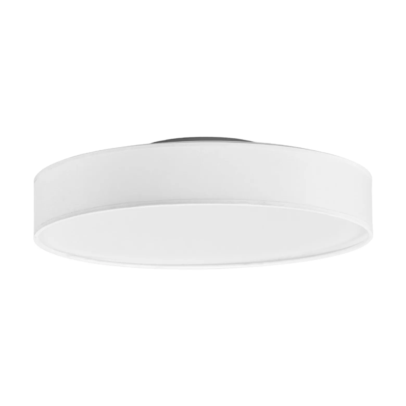 Lindby LED-Deckenlampe Saira, Ø 40 cm, weiß, Textil