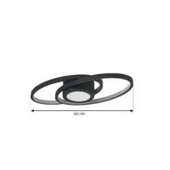 Lindby LED-Deckenlampe Thalina, 60cm, dim., Infinity Tunnel