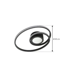 Lindby LED-Deckenlampe Thalina, 45cm, dim., Infinity Tunnel