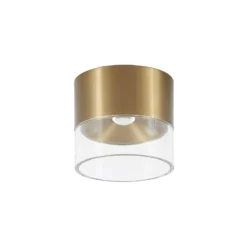 Lindby LED-Deckenleuchte Dalila, gold, Ø 10 cm, Aluminium