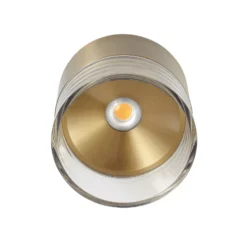 Lindby LED-Deckenleuchte Dalila, gold, Ø 10 cm, Aluminium