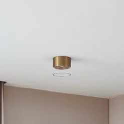 Lindby LED-Deckenleuchte Dalila, gold, Ø 10 cm, Aluminium