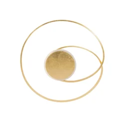 Lindby LED-Deckenleuchte Dorle, Ø 60 cm, gold, Aluminium