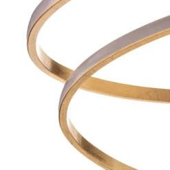 Lindby LED-Deckenleuchte Dorle, Ø 60 cm, gold, Aluminium
