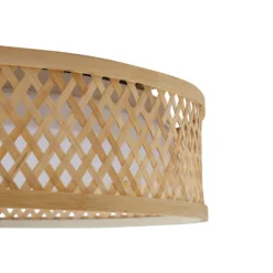 Lindby LED-Deckenleuchte Eilif, Bambus, Ø 40 cm