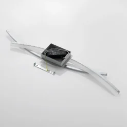 Lindby LED-Deckenleuchte Elarit, chromfarben, 104cm, dimmbar