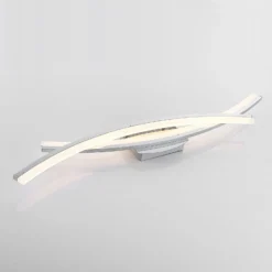 Lindby LED-Deckenleuchte Elarit, chromfarben, 104cm, dimmbar