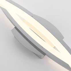 Lindby LED-Deckenleuchte Elarit, chromfarben, 104cm, dimmbar