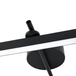 Lindby LED-Deckenleuchte Eldrin, 2-flg., schwarz,Lichtleiste