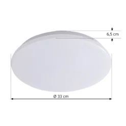 Lindby LED-Deckenleuchte Eovi, Ø 33 cm, weiß, 3.000 K, rund