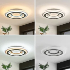 Lindby LED-Deckenleuchte Jazmina, 50 cm, CCT, Fernbedienung