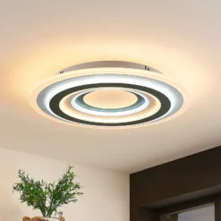 Lindby LED-Deckenleuchte Jazmina, 50 cm, CCT, Fernbedienung