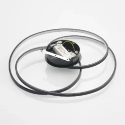 Lindby LED-Deckenleuchte Kateryna, schwarz, Ø 60 cm, dimmbar