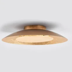 Lindby LED-Deckenleuchte Keti, Ø 35 cm, gold, rund, Metall