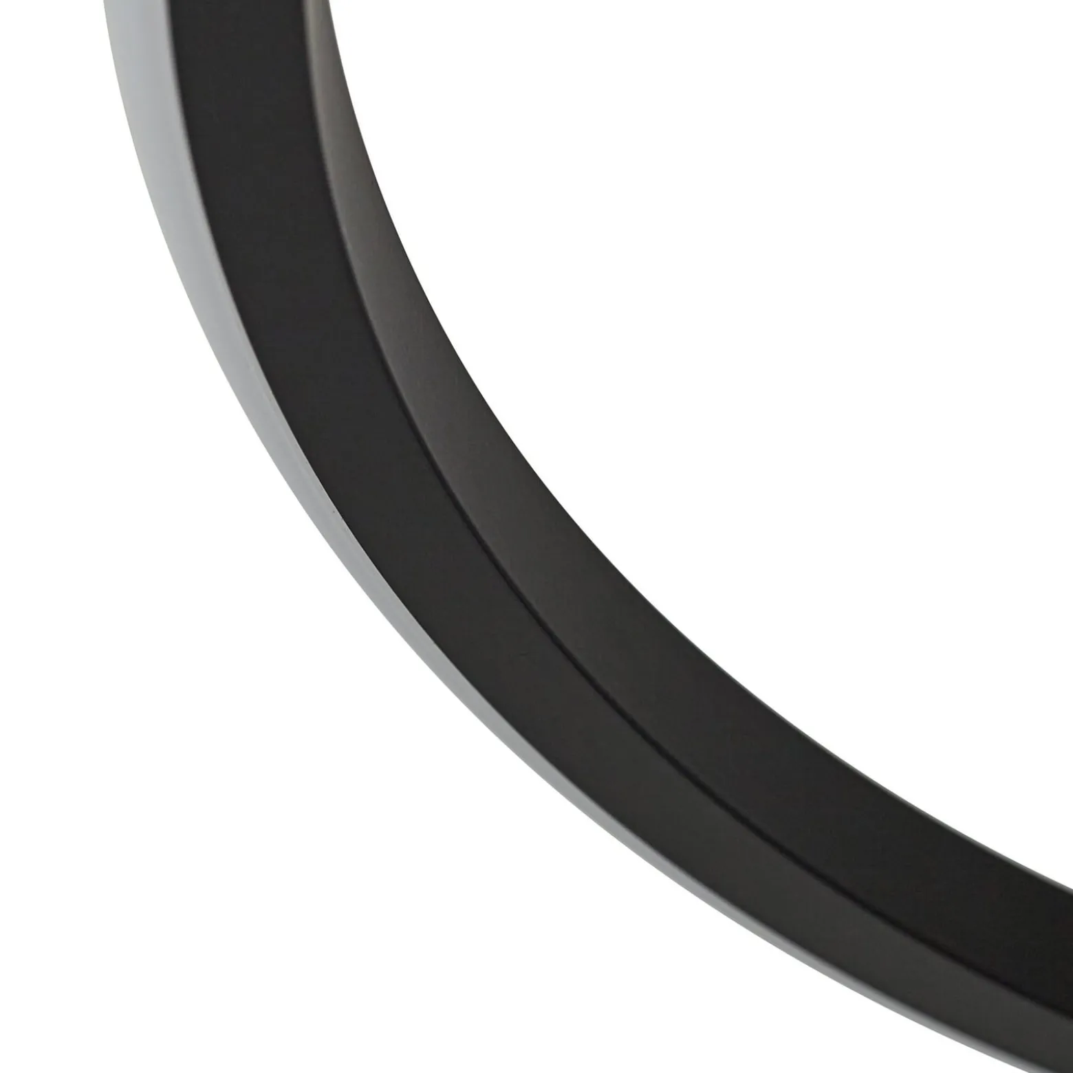 Lindby LED-Deckenleuchte Kyron, schwarz, Alu, dimmbar, Ø45cm