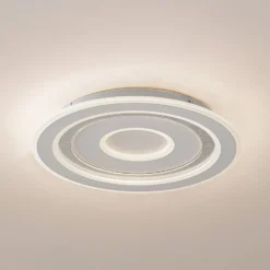 Lindby LED-Deckenleuchte Lorvik, Ø 40 cm, weiß, CCT, dimmbar