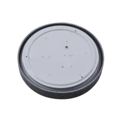 Lindby LED-Deckenleuchte Manala, betongrau, RGB, CCT, Remote