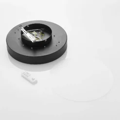 Lindby LED-Deckenleuchte Milada, schwarz, CCT, Fernbedienung
