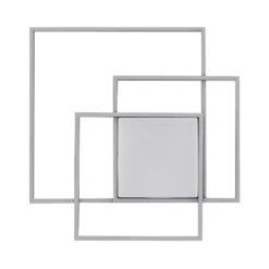 Lindby LED-Deckenleuchte Nelinka, 60 cm, schwarz, Aluminium