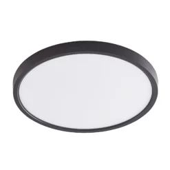 Lindby LED-Deckenleuchte Pravin, Ø 30 cm, dimmbar, schwarz
