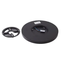 Lindby LED-Deckenleuchte Pravin, Ø 50 cm, 3.000 K, schwarz