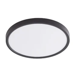 Lindby LED-Deckenleuchte Pravin, Ø 50 cm, 3.000 K, schwarz