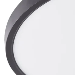 Lindby LED-Deckenleuchte Pravin, Ø 50 cm, 3.000 K, schwarz
