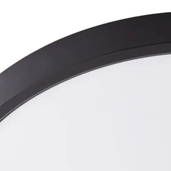 Lindby LED-Deckenleuchte Pravin, Ø 50 cm, 3.000 K, schwarz