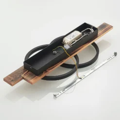 Lindby LED-Deckenleuchte Sentoa, Holz, 75 cm lang, 3.000 K