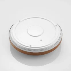 Lindby LED-Deckenleuchte Vaako, Ø 41 cm, Metall, Holzoptik