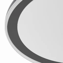 Lindby LED-Deckenleuchte Verdan,, schwarz, Metall, dim., CCT