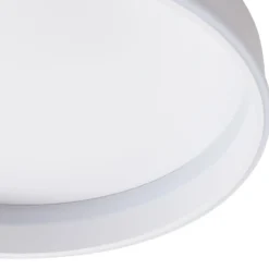 Lindby LED-Deckenleuchte Yasmen, weiß, Metall, 3-step-dim