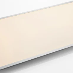 Lindby LED-Deckenleuchte Zento, 4.000 K, 120 cm, silber