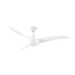 Lindby LED-Deckenventilator Briya, weiß, Ø 116 cm, CCT