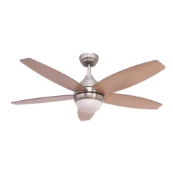 Lindby LED-Deckenventilator Klasika, DC, leise, 106 cm, CCT
