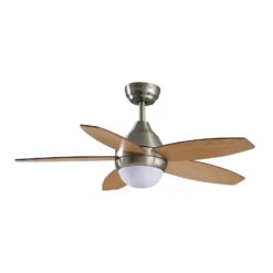 Lindby LED-Deckenventilator Klasika, DC, leise, 106 cm, CCT