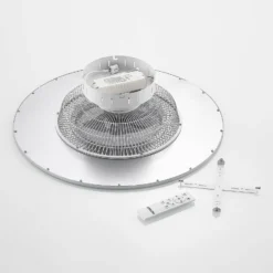Lindby LED-Deckenventilator Romea, rund, DC, leise, 60 cm