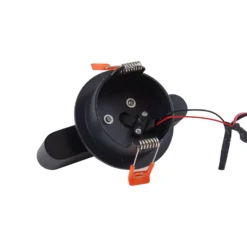 Lindby LED-Einbauleuchte Eldrin, schwarz, Lichtpunkte,13,1cm