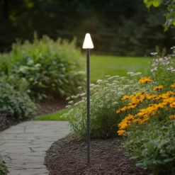 Lindby LED-Erdspießleuchte Selinda, schwarz, Höhe 100 cm