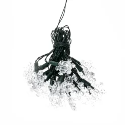 Lindby LED-Lichterkette Parrik, Schneeflocken, 620 cm, IP44