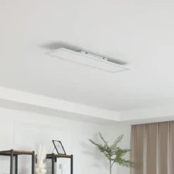 Lindby LED-Panel Enhife, weiß, 80 x 20 cm, Metall, 4.000 K