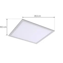 Lindby LED-Panel Enhife, weiß, 40 x 40 cm, Metall, 4.000 K