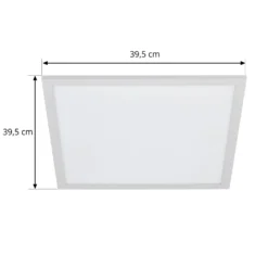 Lindby LED-Panel Lamin, weiß, 40 cm, CCT, dimmbar, Remote