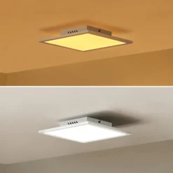 Lindby LED-Panel Lamin, weiß, 30 cm, CCT, dimmbar, Remote