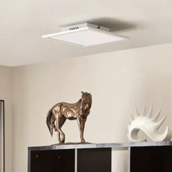 Lindby LED-Panel Lamin, weiß, 30 cm, CCT, dimmbar, Remote