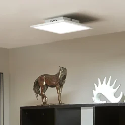 Lindby LED-Panel Lamin, weiß, 30 cm, CCT, dimmbar, Remote
